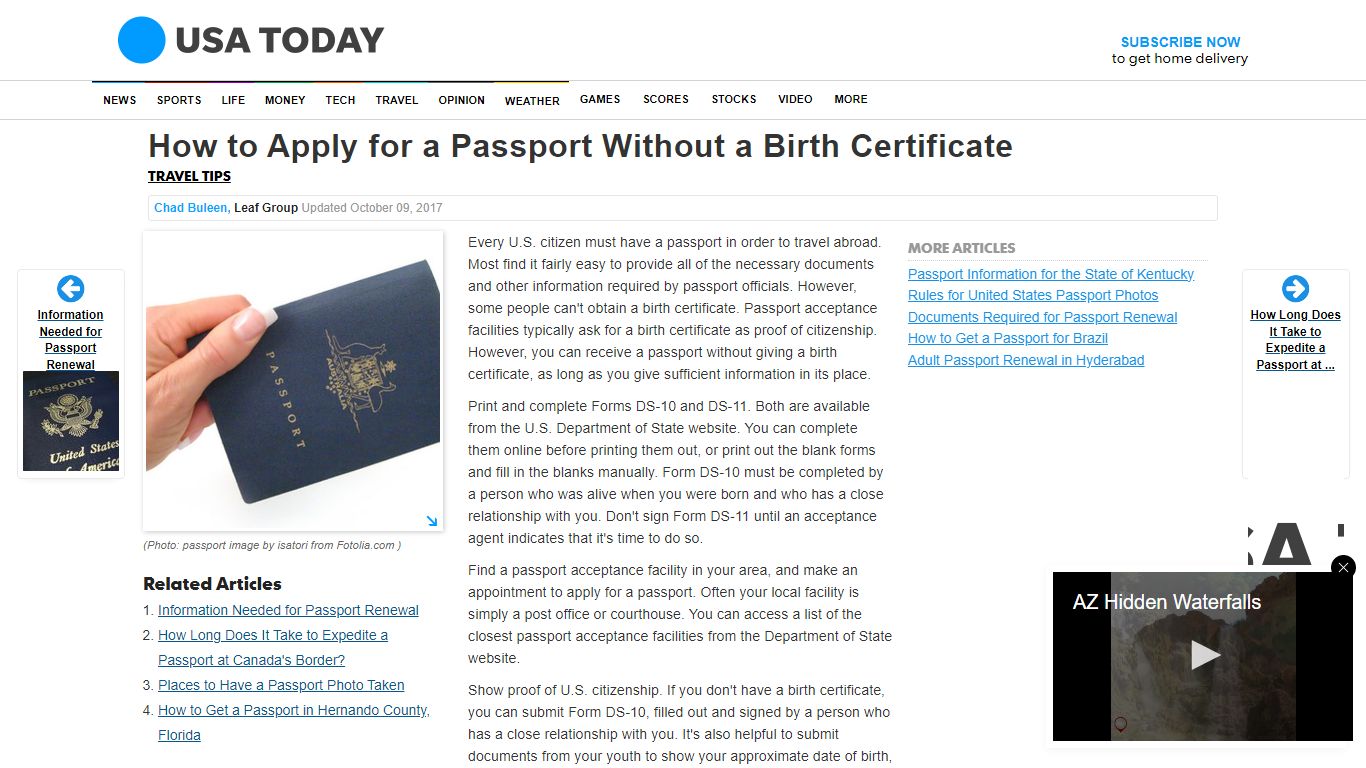 How to Apply for a Passport Without a Birth Certificate