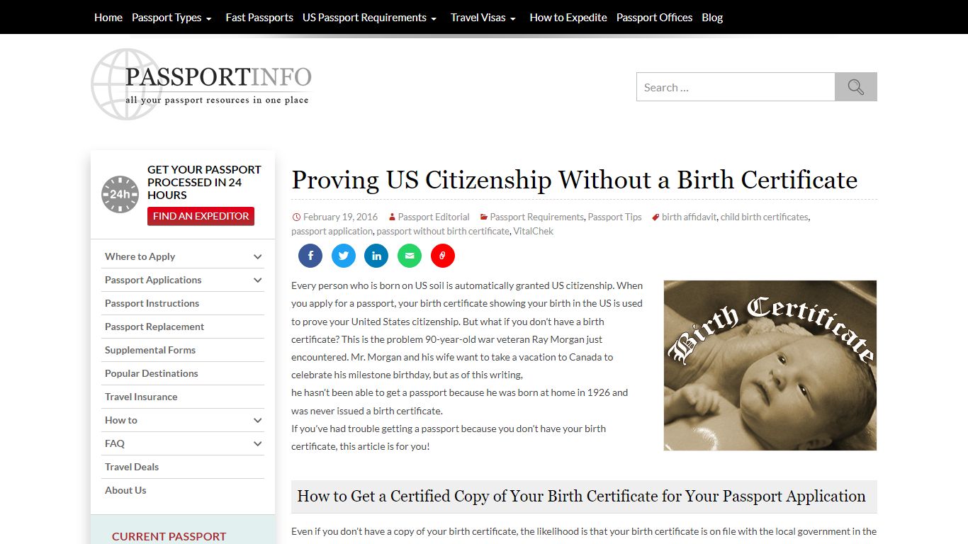 How to Get a US Passport without a Birth Certificate